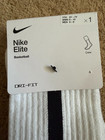 Nike Elite Basketball Crew Socks White Sx7622-100 Medium