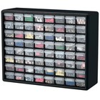 Akro-mils 10164 Drawer Bin Cabinet With 64 Drawers  Plastic  20 In W X 15 3 4