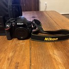 Nikon D3200 Dslr Digital Camera 24 2mp 18-55mm 55-200mm Lens Bag Excellent