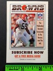 Cleveland Browns 1993 Foldout Football Pocket Schedule