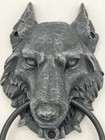 Gothic Wolf Gargoyle Resin metal Door Knocker 8  tall