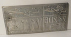 1960 Kuwait License Plate Arabic  Middle East Metal Original