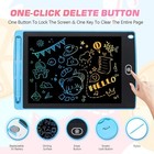 2 Pack Lcd Writing Tablet With Stylus  8 5 Inch Colorful Doodle Board