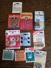 Vintage Sewing Fasteners Lot Dritz Singer Prym Snaps Hooks Eyes Nos 11 Cards