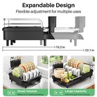 Sayzh Dish Drying Rack - Expandable Dish Rack For Kitchen Counter  Rust-resis   