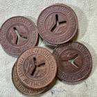 Vintage New York City Nyc Subway Token  y  Cut Out Sz Of 25c - 1 Token