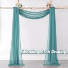  Luxury Soft Sheer Curtains Scarf For Windows - 52 w X 144 l  pack Of 1  Teal