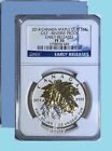 2014  Canada 1 Oz 9999 Silver Maple Ngc  Reverse Pf 70 Uc Gilt Early Release