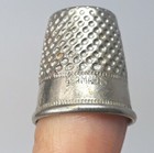 Thimble Lot 8 Germany Simon Brothers Japan Greek Key Silver Vtg