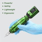 Tattoo Pen Machine Kit Needles Cartridge Ink Wireless Rotary Gun Power Supply