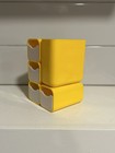 Vintage Hof Plastic Desk Caddy With Original Box Yellow