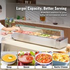 5 12qt Commercial Electric Food Warmer Countertop Steam Table Buffet Bain Marie