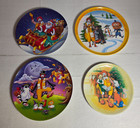 4 Vintage Mcdonalds Plates Plastic Halloween Christmas Ronald Hamburglar Birdie