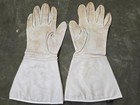Wwii British Dispatch Rider White Leather Gloves