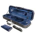 Light Violin Case - 1 4 Size W  Adjustable Straps  Sheet Pocket - Black  Nf-3001
