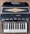 Sano Zon-rio Model 18 Black Piano Accordion Instrument Made In Italy Vintage