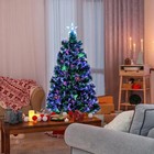 6  Pre-lit Fiber Optic Artificial Christmas Tree Colorful Led Lights Decorations