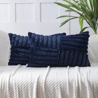  Couch Decorative Throw Pillow Covers 12x20 Set Of 2 20  X 12   pack Of 2  Navy