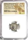 Marc Antony Ar Denarius Portrait Military Coin 42 Bc - Certified Ngc Choice Vf