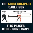 Siligun    Gen-3 Compact Caulking Gun - No Drip Caulk Gun - Patented Design - L   