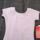 Capezio Short Sleeve Cotton Leotard Lavender  Scoop Front back Sz Toddler 2-4
