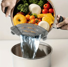 1pc Silicone Pot Strainer  Clip-on Baffle For Pasta Veggies Noodles - New