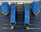 Heavy Duty Ratchet Straps 2 33m   2 25m X50mm Tie Down Secure Cargo 2000kg X2
