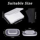 50 Pairs Push In Eyeglass Nose Pads Glasses Nose Pad Soft Silicone Clear Nose