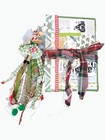 Handmade Christmas Junk Journal Deluxe Kit 9x6 Mixed Media 133  Embellishments