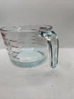Pyrex Measuring 4 Cup Glass 32oz Red Lettering Usa Soda Lime Corning Ny