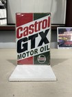 Castrol Gtx Motor Oil Advertising Sign Plaque Gas   Oil Red White Green Black
