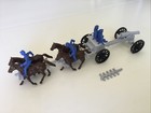 Marx Reissue American Civil War Union 4 Horse Caisson   Cannon Gun   4 Crew 54mm