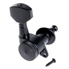 Black Guitar Locking Tuners Tuning Pegs Machine Heads 6r Inline For  Strat Tele