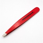 Tweezerman Slant Tweezer Red Signature Founder Edition 1230-rr Steel With Book