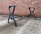 34    Counter Height Industrial Cast Iron Table Legs Base Embossed Cincinnati Oh