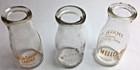 Vintage Milk Bottle Half Pint Lot 3 Geneva Ny Mello-rich White Springs Seneca