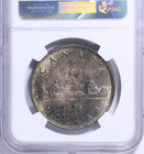 1935 Canada Silver Dollar S 1 George V Ngc Ms 65 Gem Bu Beautiful Toning