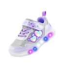 Kids Girls Princess Led Luminous Sport Shoes Children Flashing Light Up Sneakers