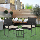 Wicker Patio Furniture 3 Piece Patio Set Chairs Bistro Set Outdoor Rattan Set