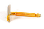 Gillette 3-piece Safety Razor Gold Tone C1930-40 Razor Gillette No Date Code