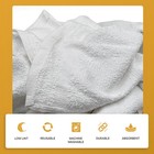 Box Of White Terry Cloth Cleaning Rags   100  Cotton   Absorbent Bar Towels