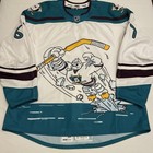 Game Worn Rickard Rakell Anaheim Ducks Reverse Retro 1 0 Wild Wing Nhl Jersey 58
