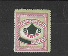 Liberia 1913  8c Overprint  3c Inland  Double Ovpt  One On Gum  Perf 12 5   128