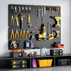 Peg Board  4 Pack Black Pegboard Panels With 106 Accessories