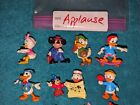 Vintage Walt Disney Applause Mickey Minnie Donald Daisy Huey Duey 1980 s 13 Pc 