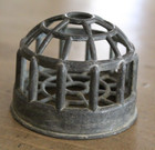 Vintage Metal Wire Cage Style Flower Frog Dome Design 2  Tall 2 5  Diameter