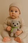 New Handmade Crochet Bear Plush Toy