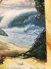 Vtg Surfer Art Triple Crown Of Surfing Poster Bill Ogden North Shore Oahu Hawaii