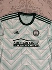 Adidas Mls Atlanta United Fc City In The Forest Kit Jersey Green Geometric Large