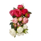 10  Real Touch Artificial Peony Bundle Flower Silk Floral Bouquet Bridal Decor